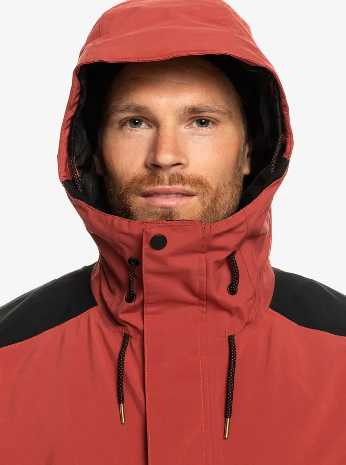 Quiksilver Radicalo Technical Snow Jacket Marsala Mens Snow Jackets