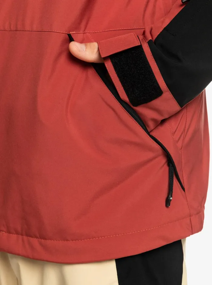 Quiksilver Radicalo Technical Snow Jacket Marsala Mens Snow Jackets