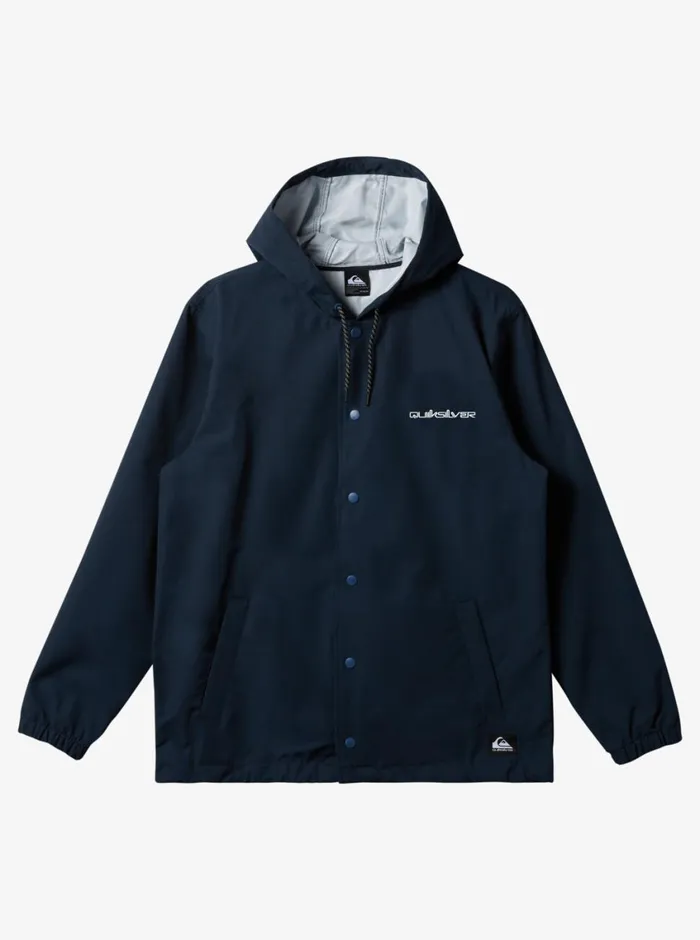 Quiksilver Rain Cloud Hooded Coach Track Jacket Dark Navy Mens Jackets