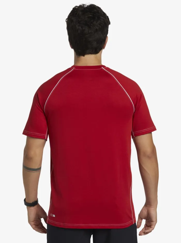 Quiksilver Saturn Surf Tee Short Sleeve Surf Tee Samba Mens Rashguards Quiksilver Saturn Surf Tee Short Sleeve Surf Tee Samba Mens Rashguards