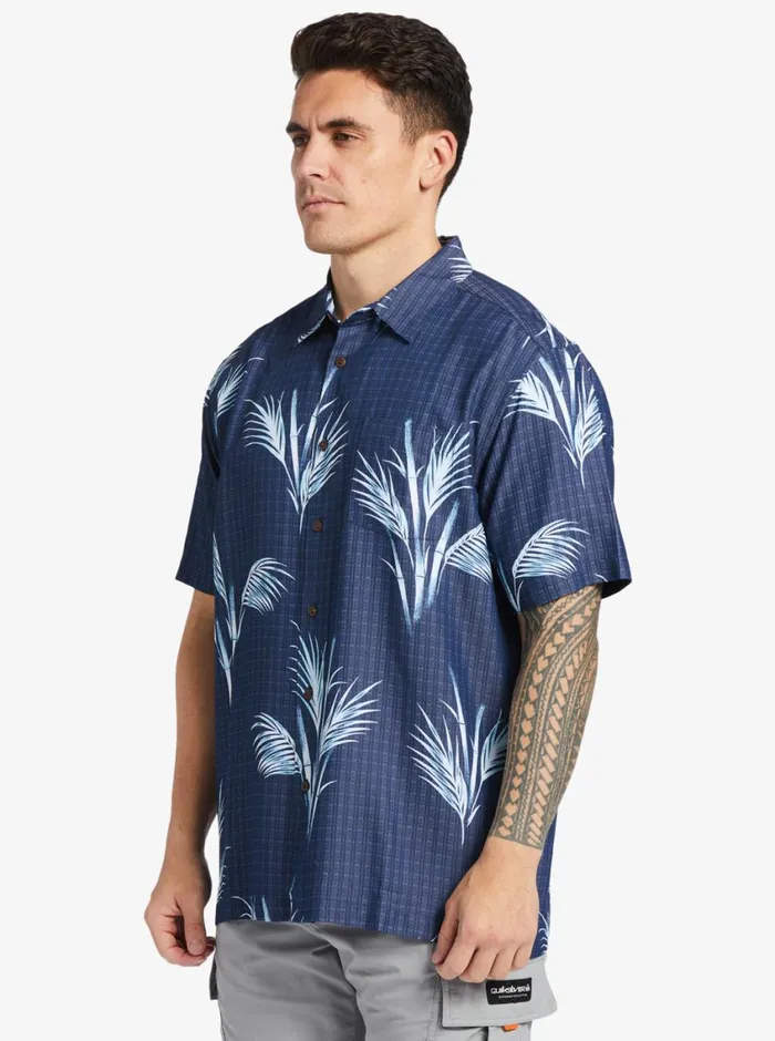 Quiksilver Skipped Out Woven Shirt Estate Blue Skippe Out MensWaterman Shirts and Polos