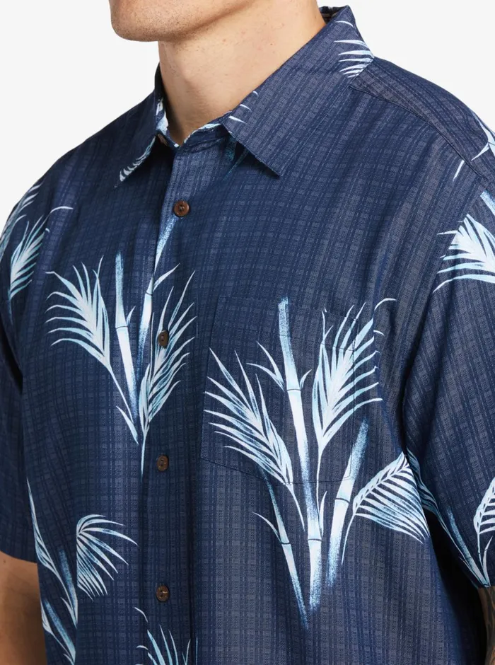 Quiksilver Skipped Out Woven Shirt Estate Blue Skippe Out MensWaterman Shirts and Polos