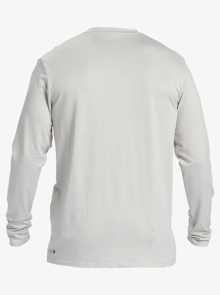 Quiksilver Solid Streak Long Sleeve UPF 50 Surf Tee Gray Violet Mens Rashguards
