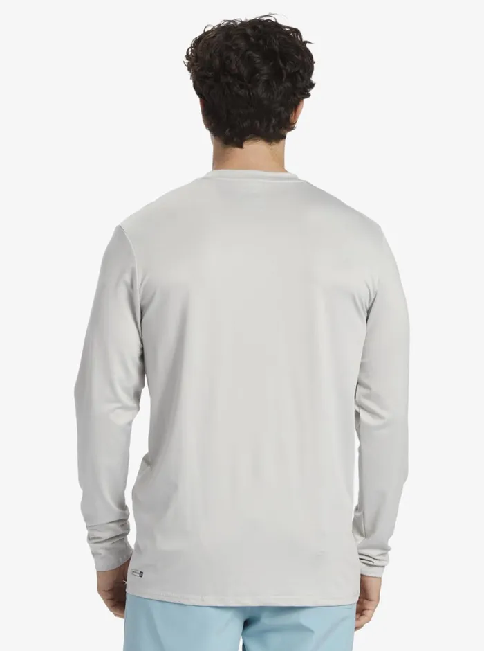 Quiksilver Solid Streak Long Sleeve UPF 50 Surf Tee Gray Violet Mens Rashguards