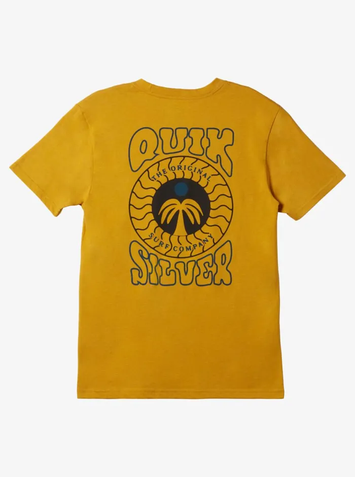 Quiksilver Stamped TShirt Nugget Gold Heather Mens Tees Quiksilver Stamped TShirt Nugget Gold Heather Mens Tees