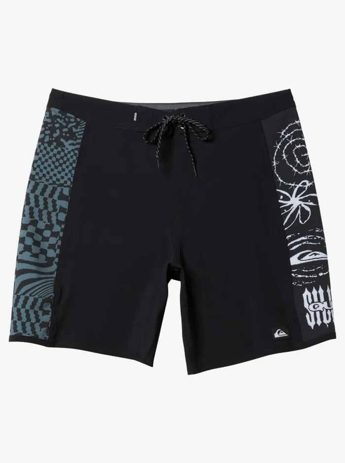 Quiksilver Surfsilk Arch 18034 Boardshorts Black Mens Shorts and Amphibians