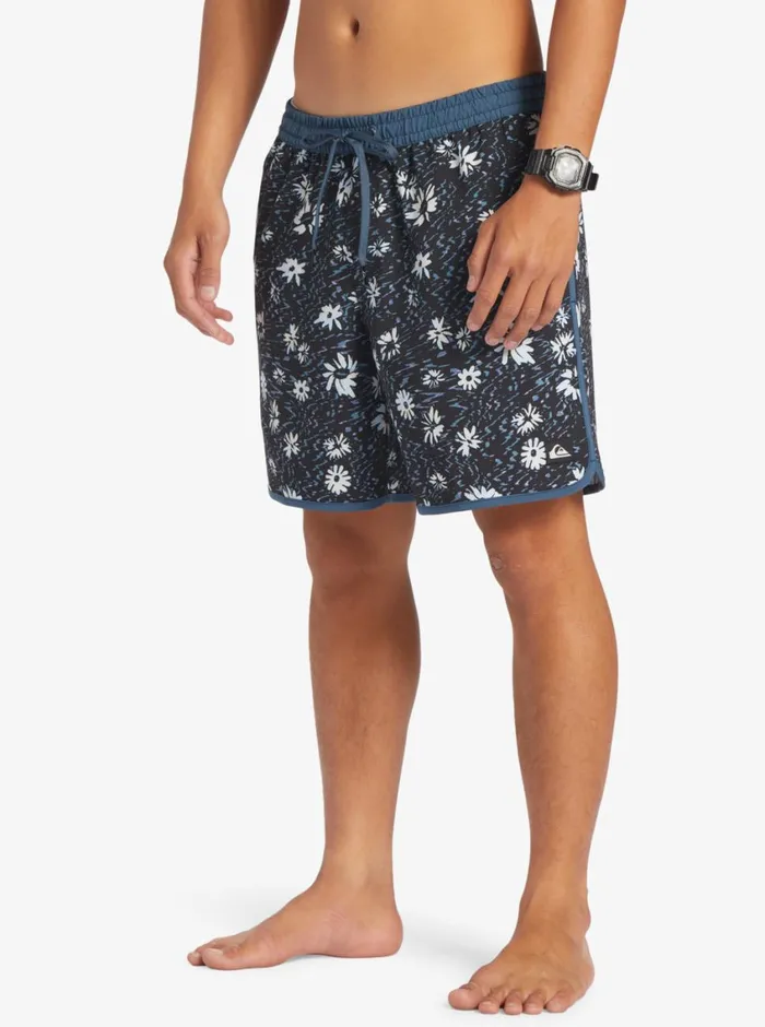 Quiksilver Surfsilk Scallop Volley 17034 Volleys Midnight Navy Mens Elastic Waist Quiksilver Surfsilk Scallop Volley 17034 Volleys Midnight Navy Mens Elastic Waist