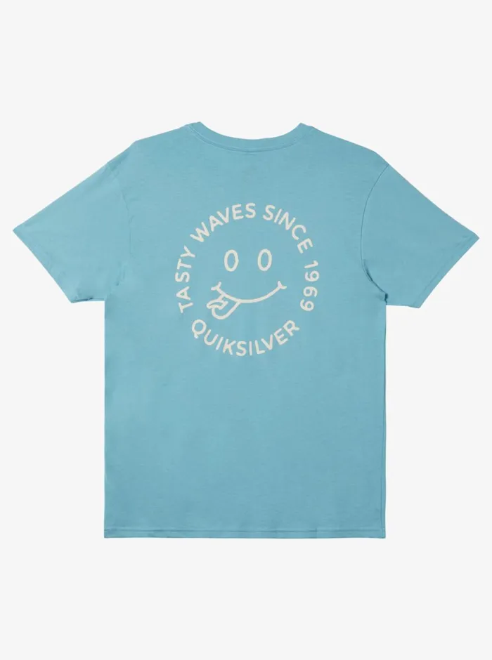 Quiksilver Tasty Waves TShirt Reef Waters Mens Tees Quiksilver Tasty Waves TShirt Reef Waters Mens Tees