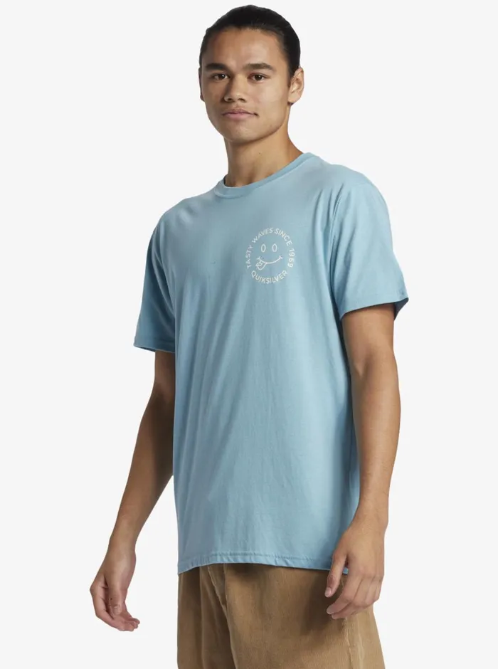 Quiksilver Tasty Waves TShirt Reef Waters Mens Tees Quiksilver Tasty Waves TShirt Reef Waters Mens Tees