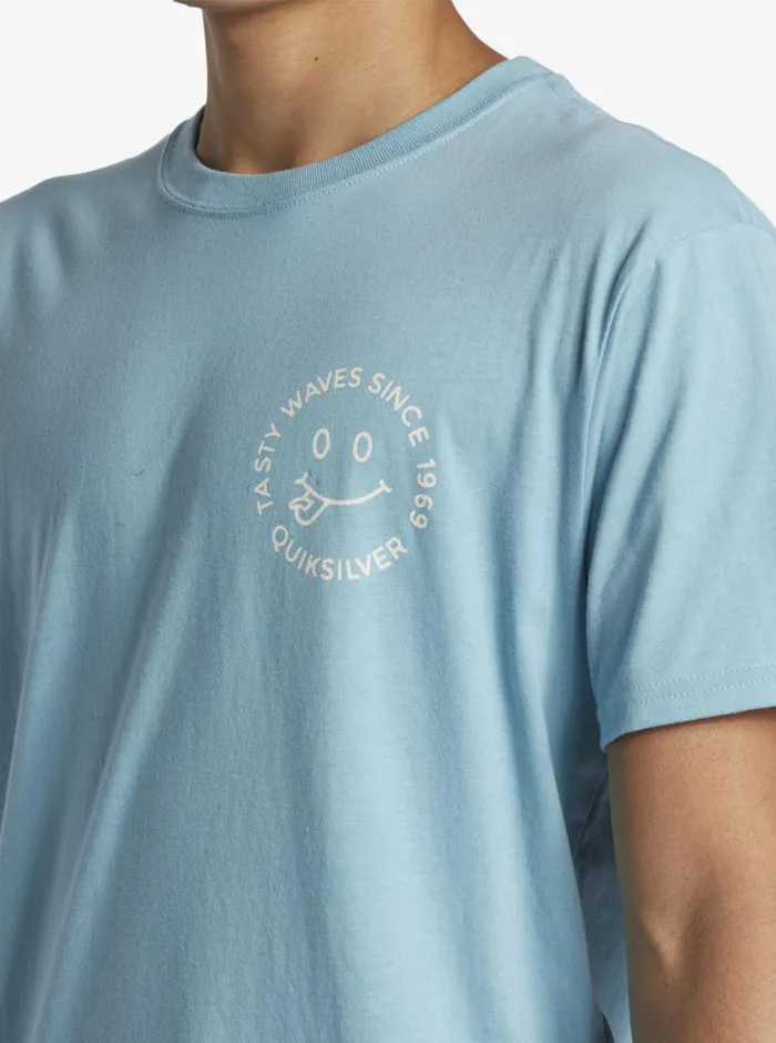 Quiksilver Tasty Waves TShirt Reef Waters Mens Tees Quiksilver Tasty Waves TShirt Reef Waters Mens Tees
