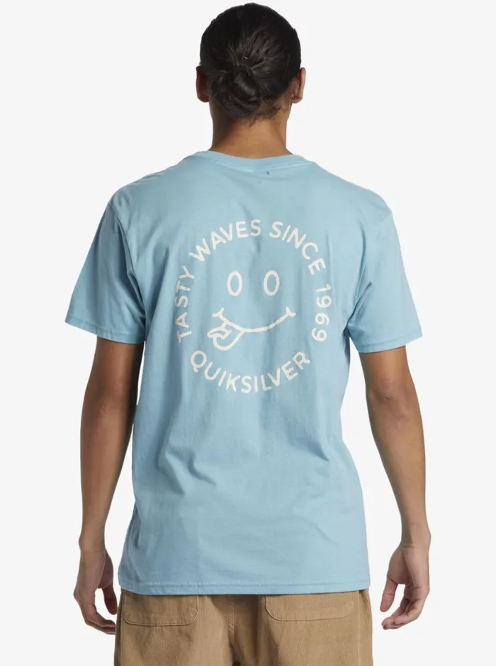 Quiksilver Tasty Waves TShirt Reef Waters Mens Tees Quiksilver Tasty Waves TShirt Reef Waters Mens Tees