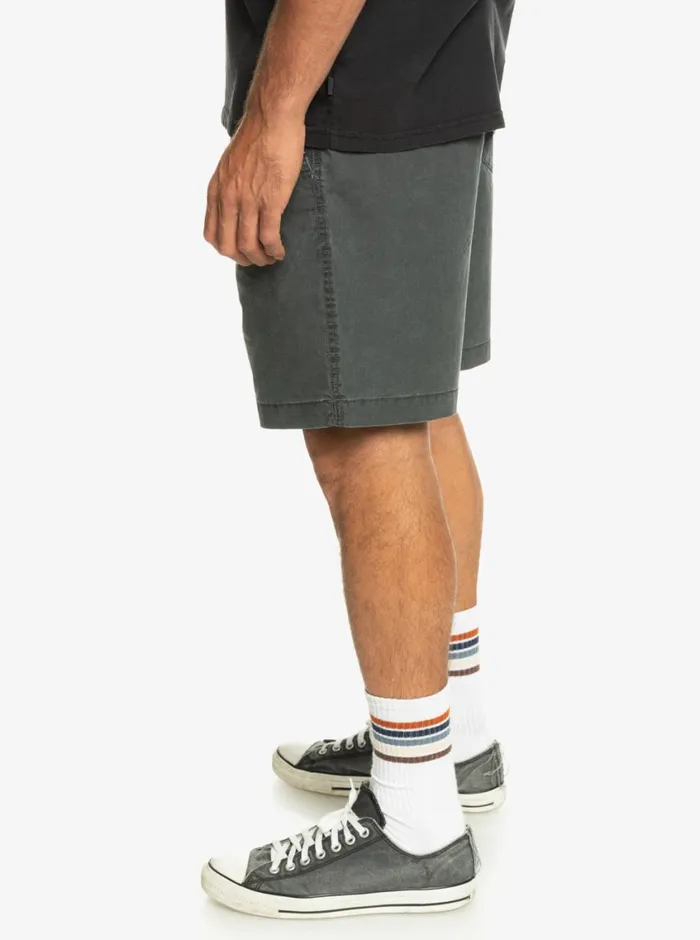 Quiksilver Taxer Elastic Waist Shorts Black Mens Shorts and Amphibians Quiksilver Taxer Elastic Waist Shorts Black Mens Shorts and Amphibians