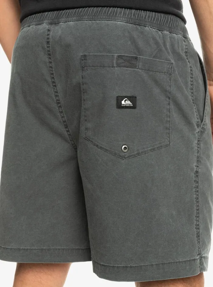 Quiksilver Taxer Elastic Waist Shorts Black Mens Shorts and Amphibians Quiksilver Taxer Elastic Waist Shorts Black Mens Shorts and Amphibians