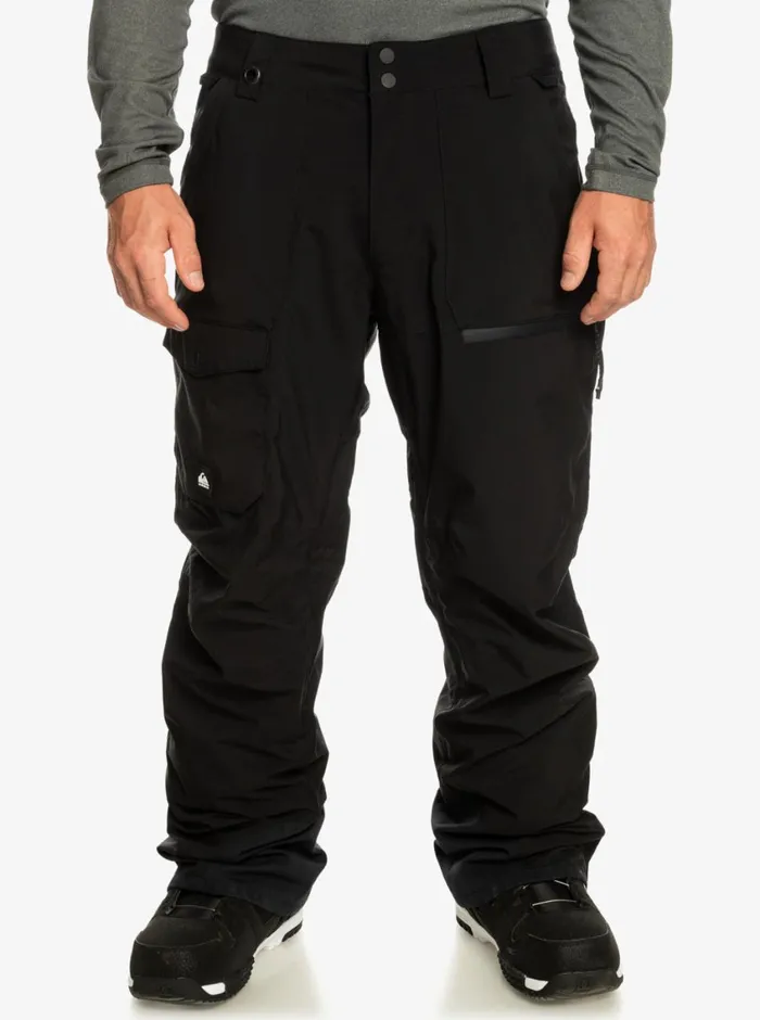 Quiksilver Utility Shell Black Snow Pants True Black Mens Snow Pants