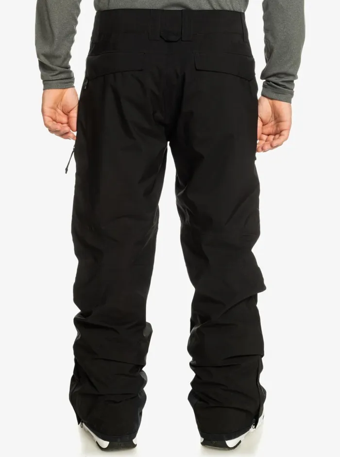 Quiksilver Utility Shell Black Snow Pants True Black Mens Snow Pants