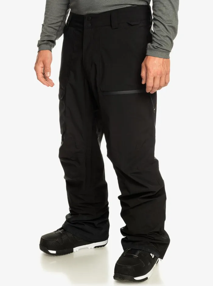 Quiksilver Utility Shell Black Snow Pants True Black Mens Snow Pants
