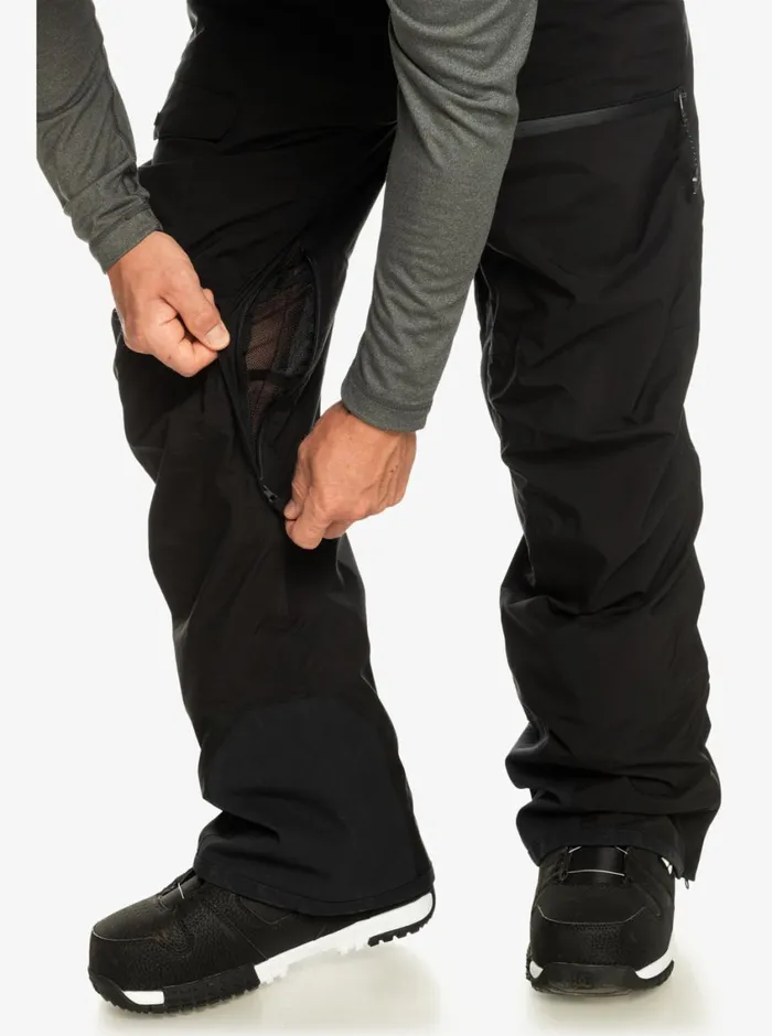 Quiksilver Utility Shell Black Snow Pants True Black Mens Snow Pants
