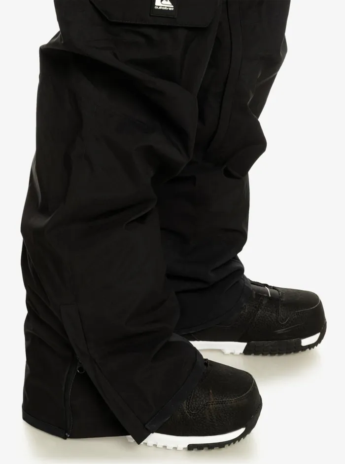 Quiksilver Utility Shell Black Snow Pants True Black Mens Snow Pants