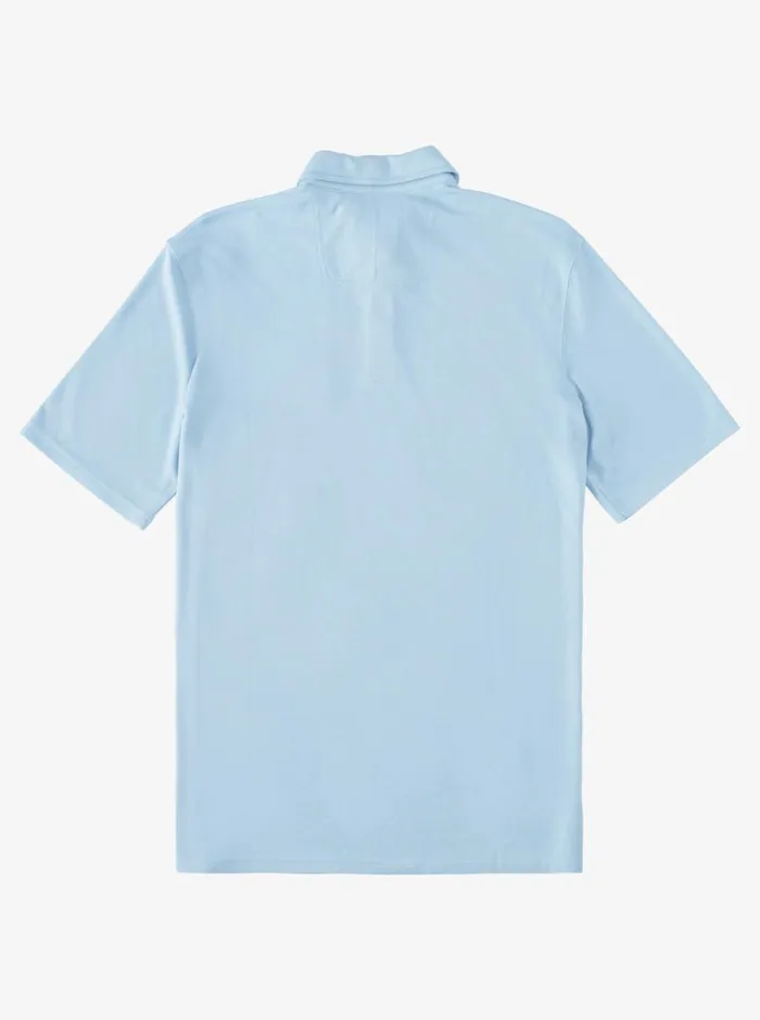 Quiksilver Waterpolo Short Sleeve Polo Shirt Dusk Blue MensWaterman Shirts and Polos Quiksilver Waterpolo Short Sleeve Polo Shirt Dusk Blue MensWaterman Shirts and Polos