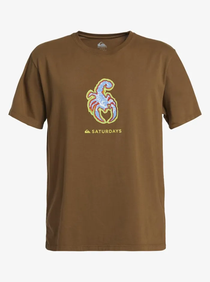 Quiksilver X Saturdays NYC Graphic TShirt Sepia Mens Tees Quiksilver X Saturdays NYC Graphic TShirt Sepia Mens Tees