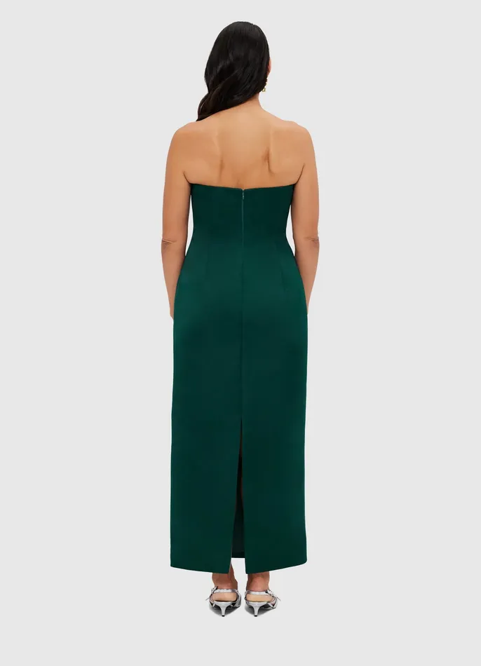 Rayna Bustier Maxi Dress 8211 Emerald Women Dresses and Jumpsuits LEO LIN