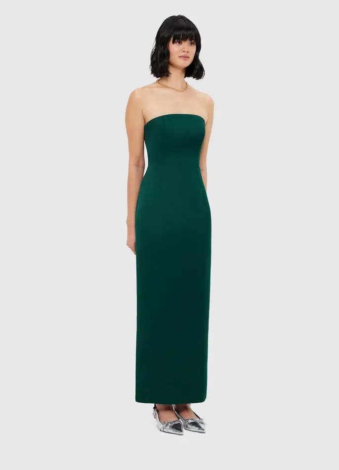 Rayna Bustier Maxi Dress 8211 Emerald Women Dresses and Jumpsuits LEO LIN