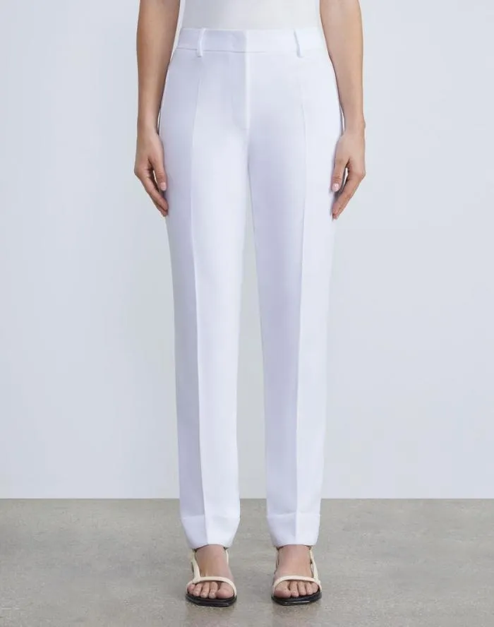 Ready To Wear Finesse Crepe Essex Slim Pant Black Lafayette 148 New York Pants and Shorts