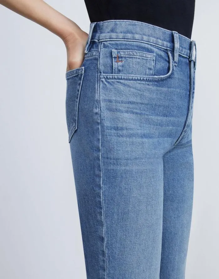 Ready To Wear L148 Denim Mott Flared Ankle Jean Faded Skyline Lafayette 148 New York Pants and Shorts