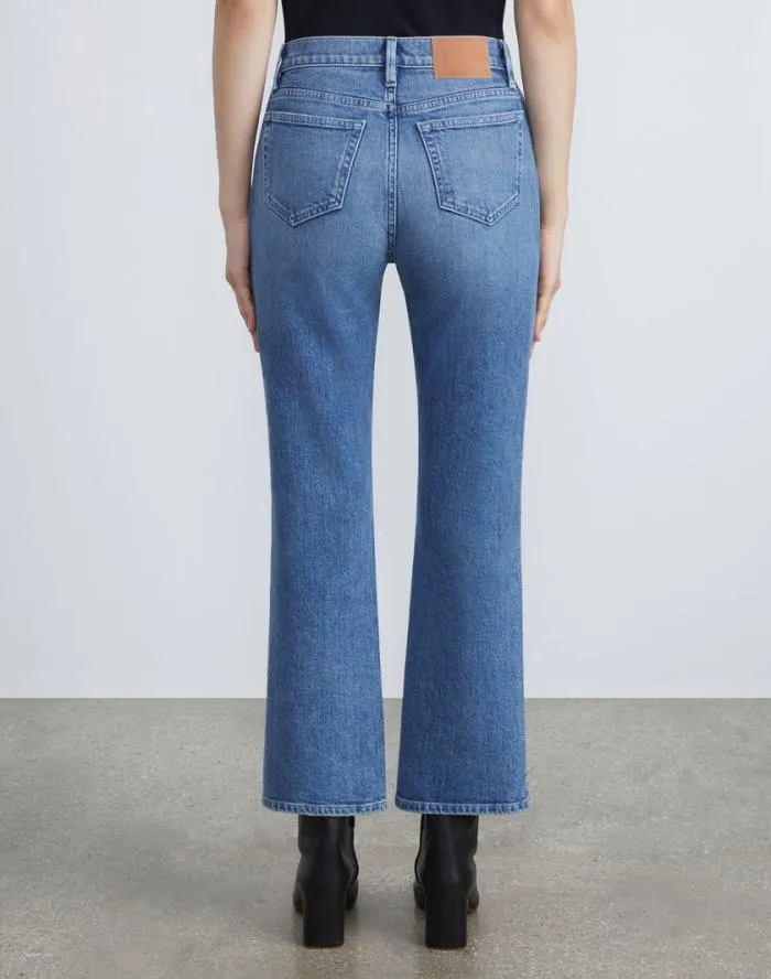 Ready To Wear L148 Denim Mott Flared Ankle Jean Faded Skyline Lafayette 148 New York Pants and Shorts
