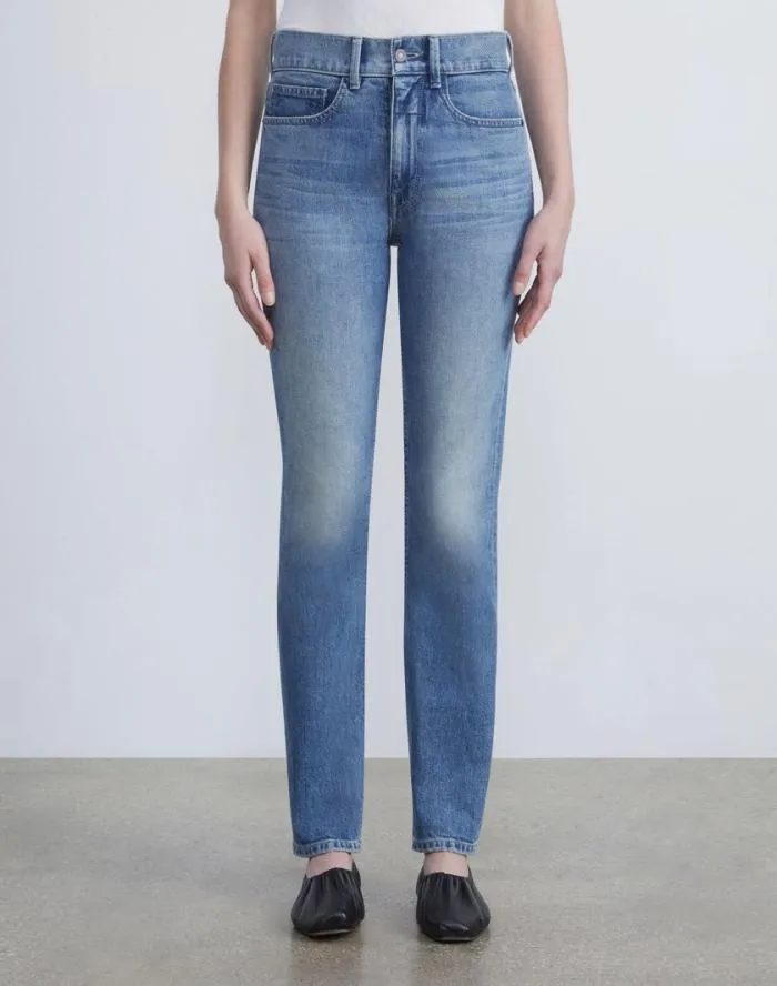 Ready To Wear L148 Denim Reeve Straight Jean Faded Skyline Lafayette 148 New York Pants and Shorts