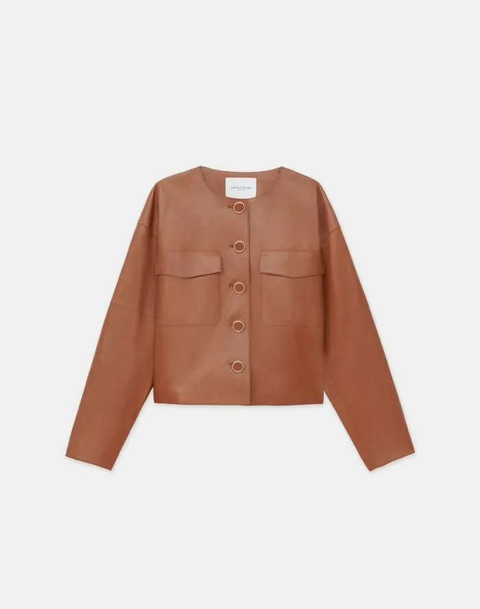 Ready To Wear Nappa Leather Quilted Jacket Copper Lafayette 148 New York Leathers and Suedes Ready To Wear Nappa Leather Quilted Jacket Copper Lafayette 148 New York Leathers and Suedes
