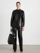 Ready To Wear Nappa Leather Sullivan Pant Black Lafayette 148 New York Pants and Shorts