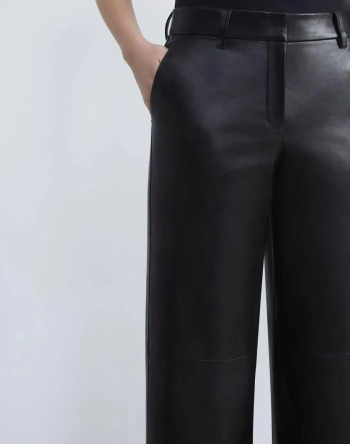 Ready To Wear Nappa Leather Sullivan Pant Black Lafayette 148 New York Pants and Shorts