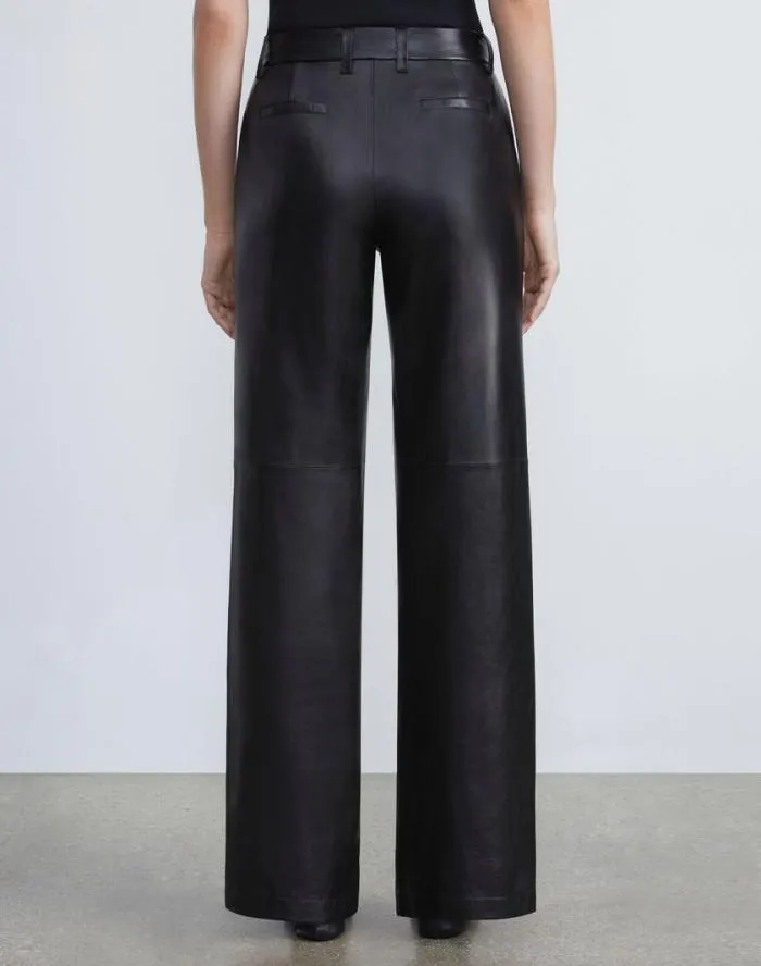 Ready To Wear Nappa Leather Sullivan Pant Black Lafayette 148 New York Pants and Shorts