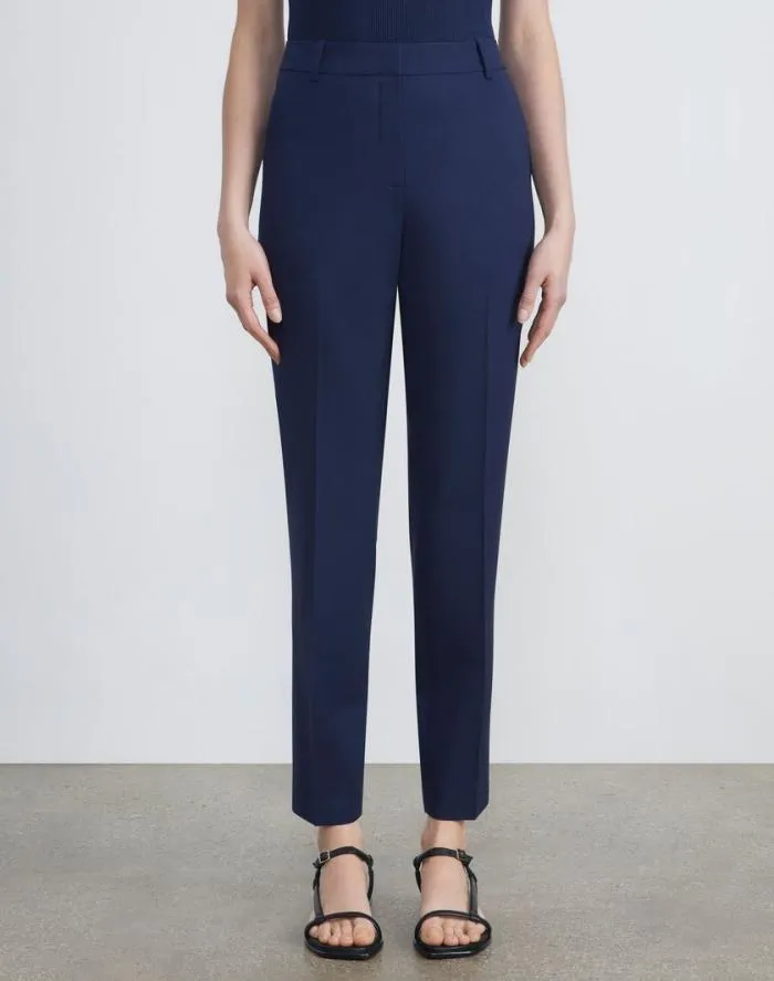 Ready To Wear Stretch Wool Clinton Ankle Pant Black Lafayette 148 New York Suits