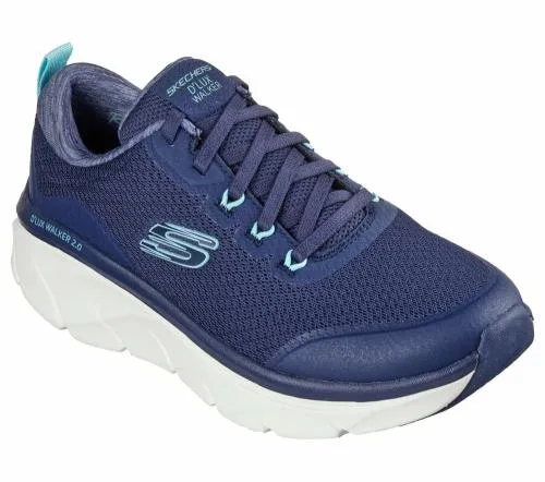 Relaxed Fit D039Lux Walker 20 8211 Radiant Rose Navy Aqua Women SKECHERS Lace Up