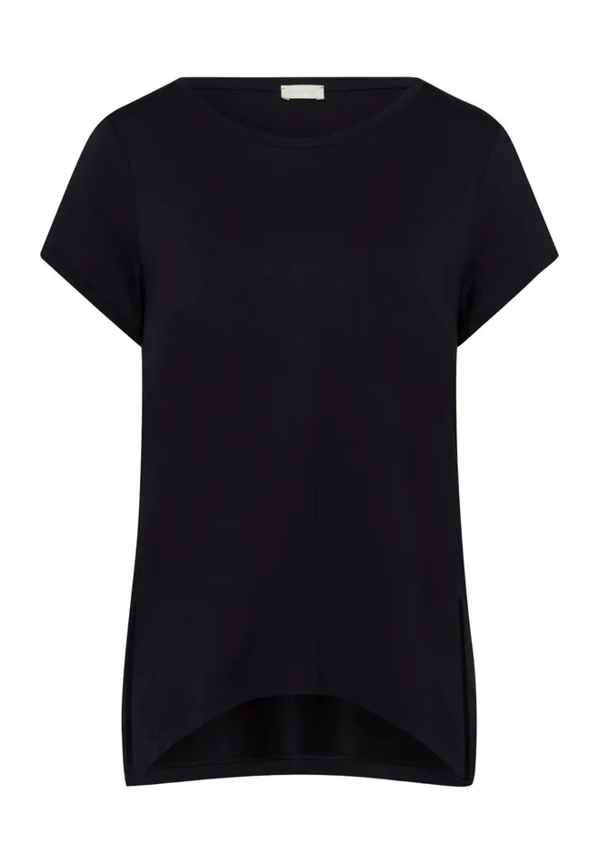 Relaxed Round Neck Top Black Beauty Women HANRO Activewear