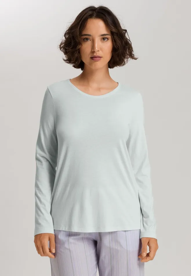 Relaxed Round Neck Top Vapor Women HANRO Pajama Tops