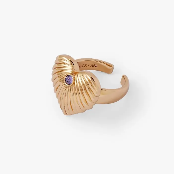 Rings Women Alex And Ani Puffy Heart Ring Gold