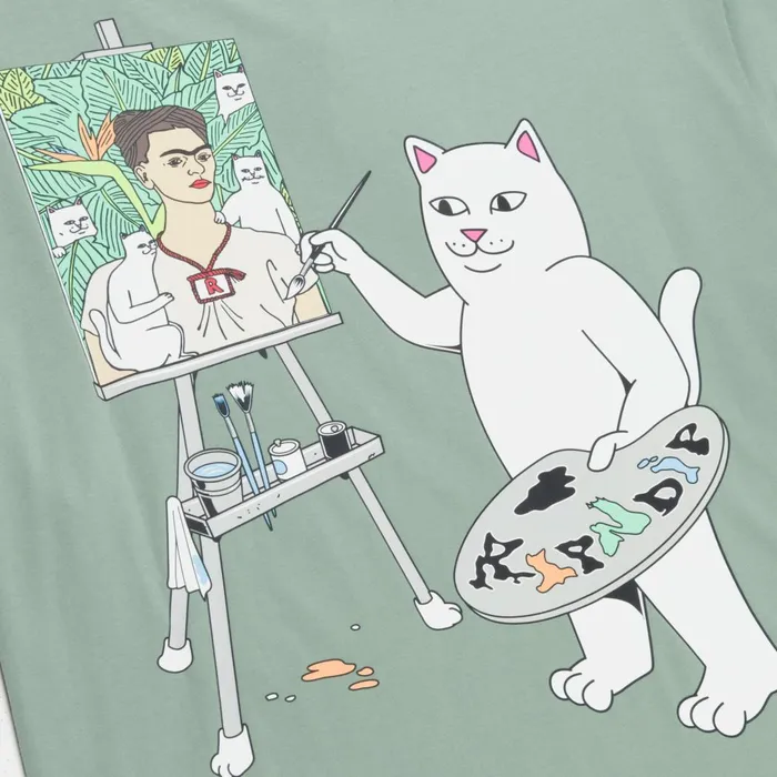Ripndip Art Club Tee Dusty Sage Short Sleeve Tees Ripndip Art Club Tee Dusty Sage Short Sleeve Tees