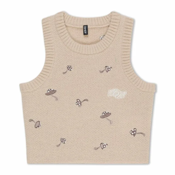 Ripndip Euphoria Knit Crop Top Off White Knits Sweaters