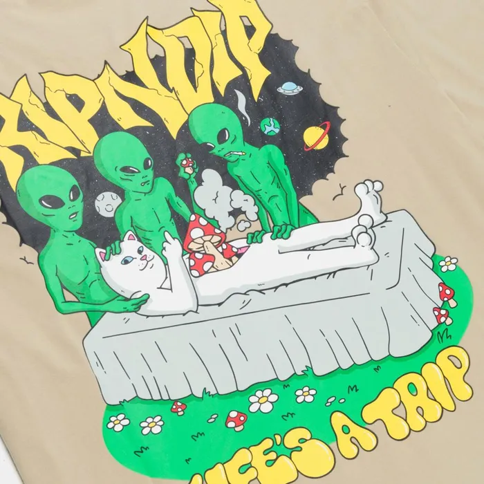 Ripndip Harvest Tee Khaki Short Sleeve Tees Ripndip Harvest Tee Khaki Short Sleeve Tees