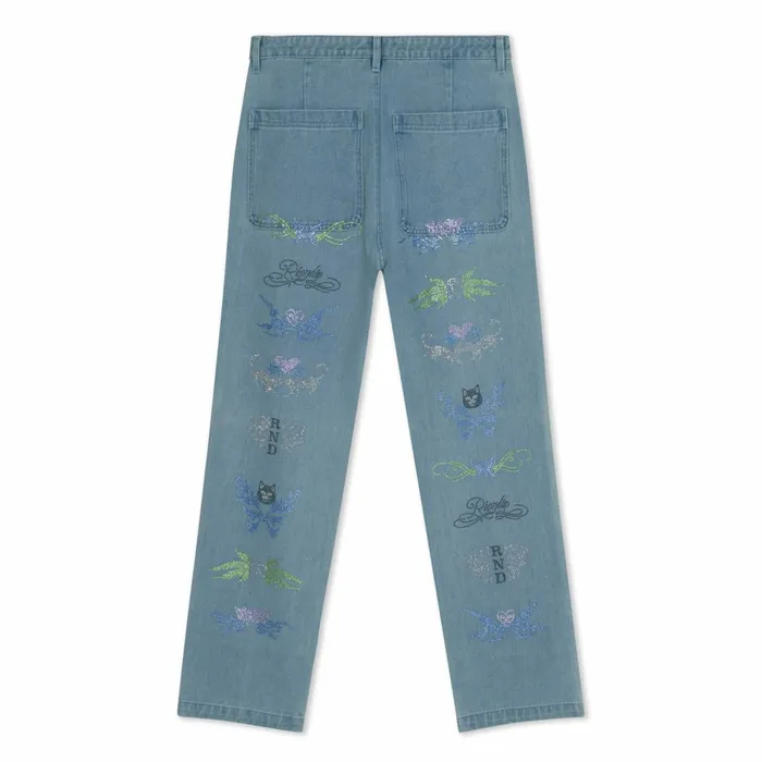 Ripndip Hyaena Denim Pants Medium Wash Pants Ripndip Hyaena Denim Pants Medium Wash Pants