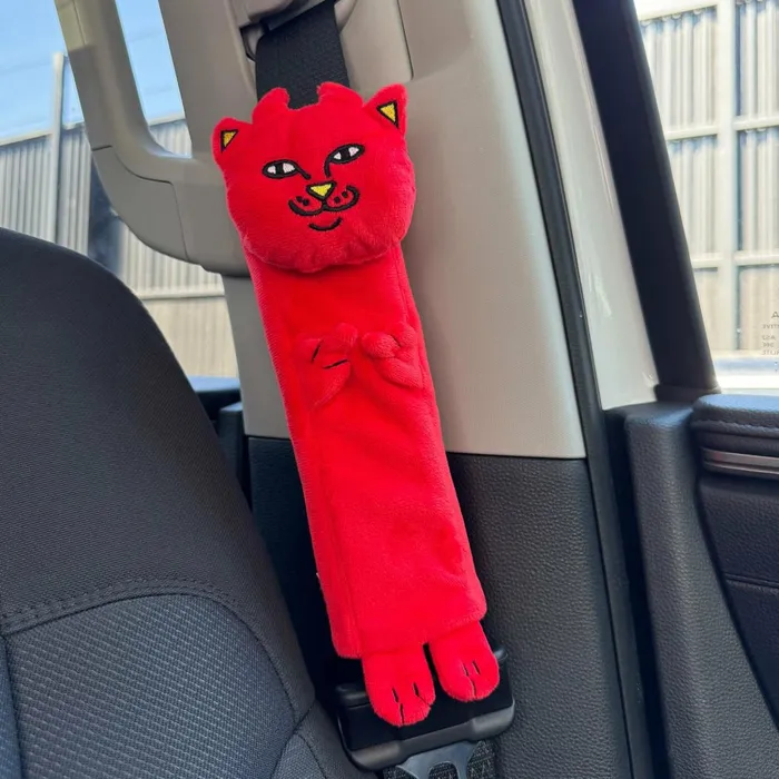 Ripndip Lord Devil Seat Belt Cover Red Car Accessories Ripndip Lord Devil Seat Belt Cover Red Car Accessories
