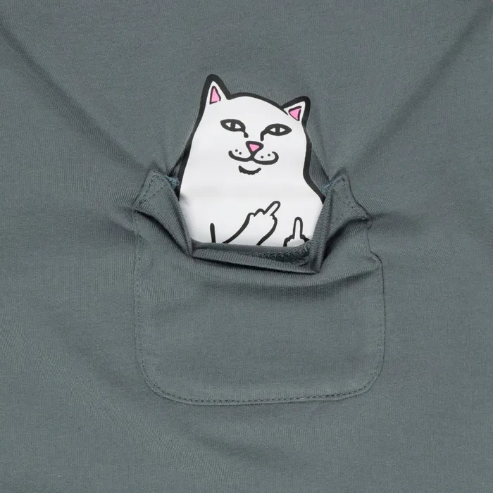 Ripndip Lord Nermal Cropped Baby Pocket Tee Charcoal Womens