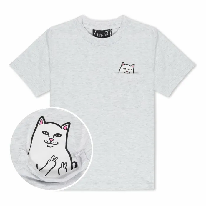 Ripndip Lord Nermal Kid Peace Tee Ash Heather Short Sleeve Tees