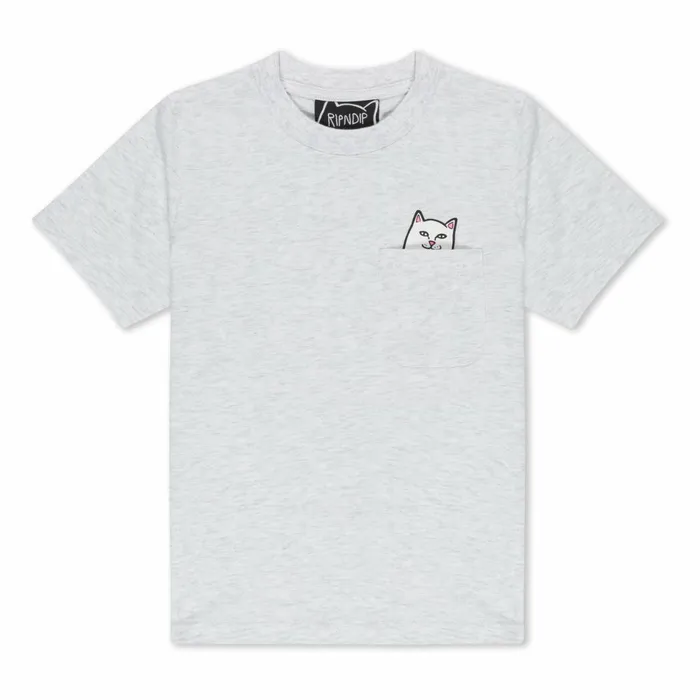 Ripndip Lord Nermal Kid Peace Tee Ash Heather Short Sleeve Tees Ripndip Lord Nermal Kid Peace Tee Ash Heather Short Sleeve Tees