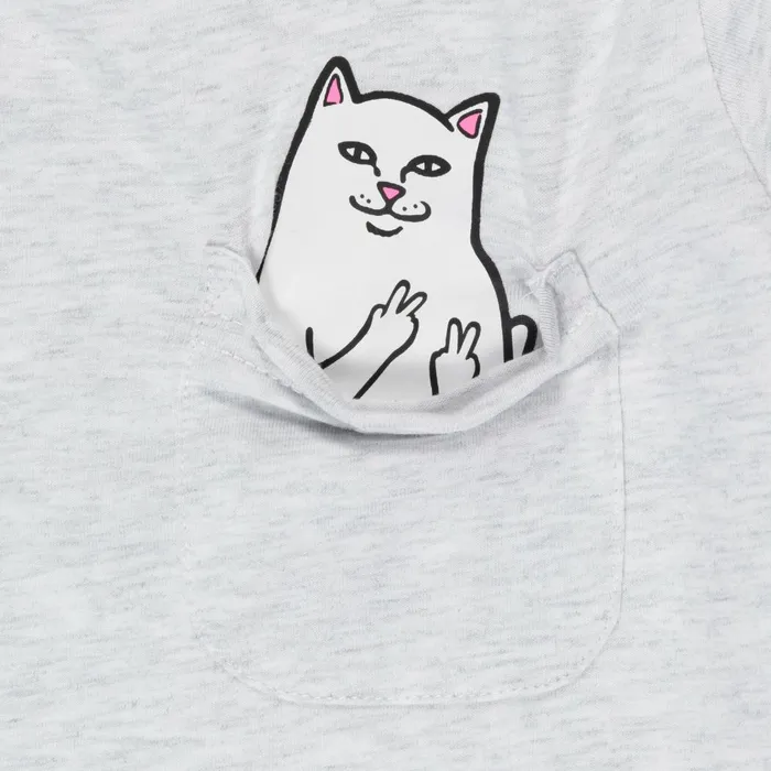 Ripndip Lord Nermal Kid Peace Tee Ash Heather Short Sleeve Tees Ripndip Lord Nermal Kid Peace Tee Ash Heather Short Sleeve Tees