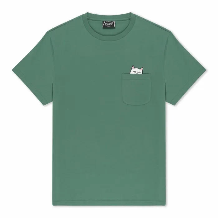 Ripndip Lord Nermal Pocket Tee Dark Olive Short Sleeve Tees Ripndip Lord Nermal Pocket Tee Dark Olive Short Sleeve Tees