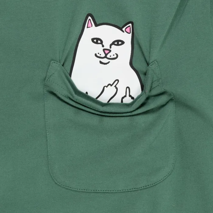 Ripndip Lord Nermal Pocket Tee Dark Olive Short Sleeve Tees Ripndip Lord Nermal Pocket Tee Dark Olive Short Sleeve Tees